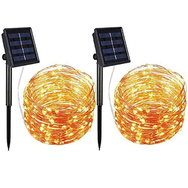 Outdoor Decorative Solar String Lights, 33ft 100 LED Lights-Lights Strip-Prime4Choice.com-2 Pack-Prime4Choice.com