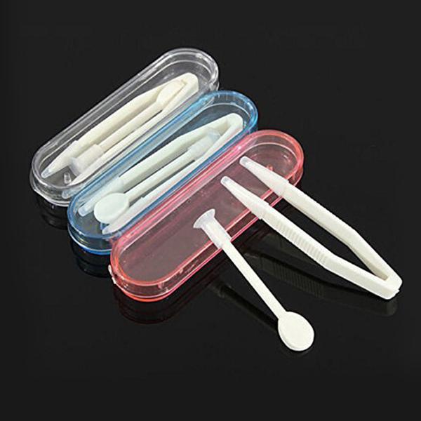 Contact Lens Box Container+Tweezer Set-Beauty & Fashion-Beautyholic1.com-BeautyHolic1.com