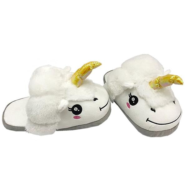 Unicorn Slippers, One Size, White-Unicorn-Prime4Choice.com-Prime4Choice.com