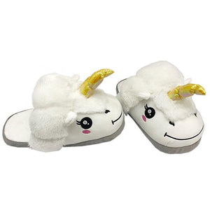 Unicorn Slippers, One Size, White-Unicorn-Prime4Choice.com-Prime4Choice.com