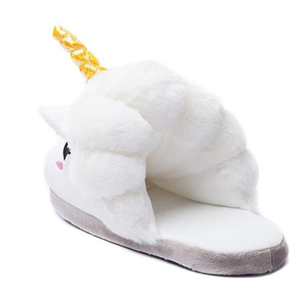 Unicorn Slippers, One Size, White-Unicorn-Prime4Choice.com-Prime4Choice.com