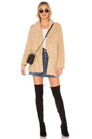 Fashion And Elegant Shag Coat