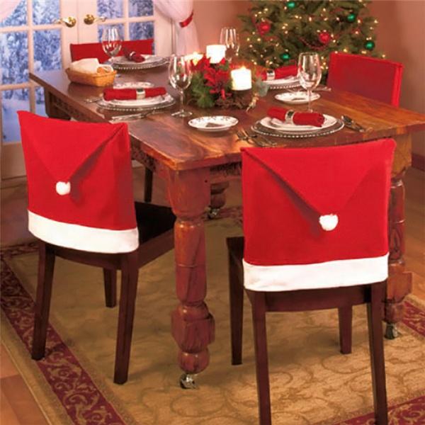 Santa Clause Red Hat Chair Cover Decor-Hats-Prime4Choice.com-Prime4Choice.com