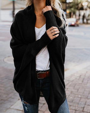 Batwing Sleeve Over Size Knit Sweater/Cardigan/Shawl