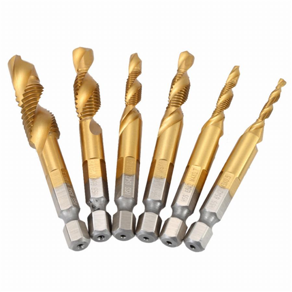 6PCS High-Speed Steel Thread Spiral Screw Kit-Home Tools-Prime4Choice.com-Gold-Prime4Choice.com