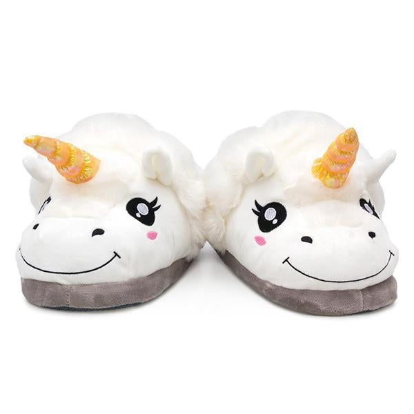 Unicorn Slippers, One Size, White-Unicorn-Prime4Choice.com-Prime4Choice.com