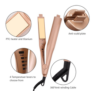 2-in-1 Twist Straightening Curling Iron