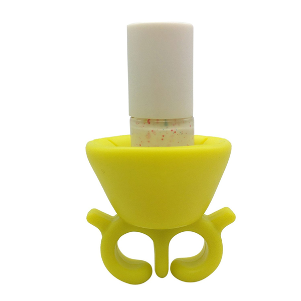 Cute Wearable Nail Polish Bottle Holder-Beauty & Fashion-Prime4Choice.com-Yellow-Flat-Prime4Choice.com