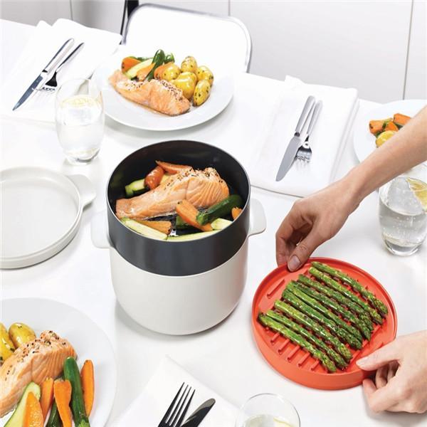 4 Piece Stackable Microwave Cooking Set