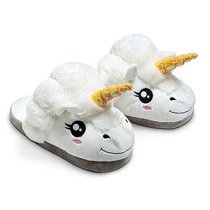 Unicorn Slippers, One Size, White-Unicorn-Prime4Choice.com-Prime4Choice.com
