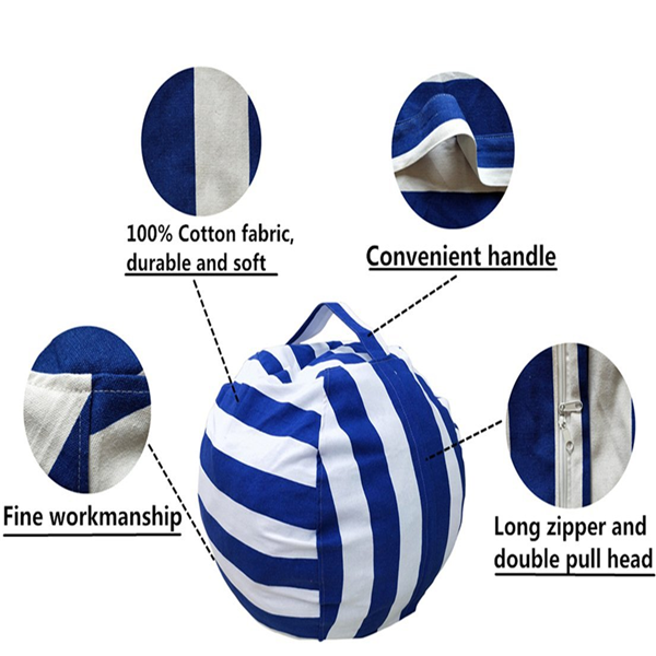 Eatra Large Stuffed Animal Storage Bean Bag