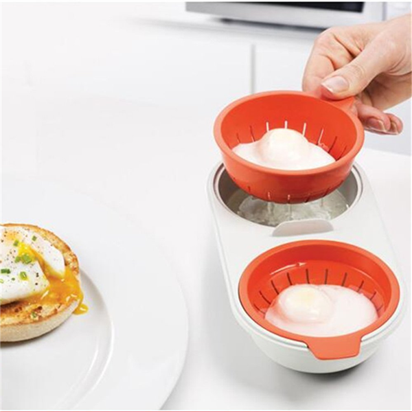Double Egg Poacher Microwave Steamer