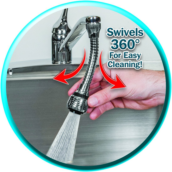 Hands Free Faucet Swivel Spray Sink Hose