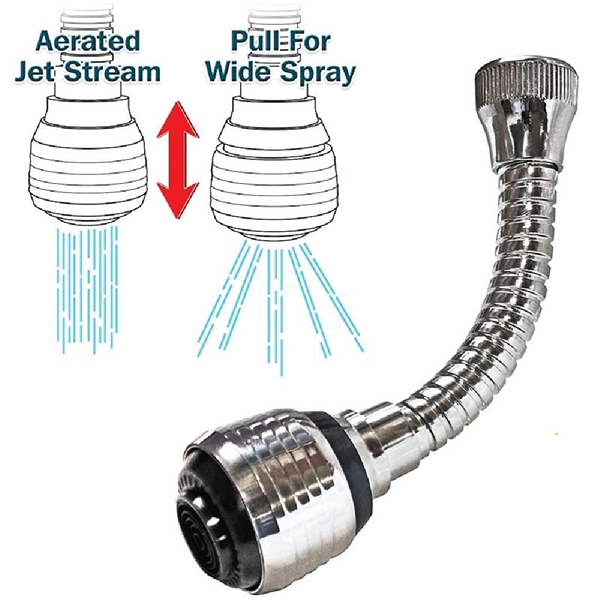 Hands Free Faucet Swivel Spray Sink Hose