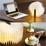 Wooden Folding LED Book Lamp-Lights-Prime4Choice.com-Prime4Choice.com