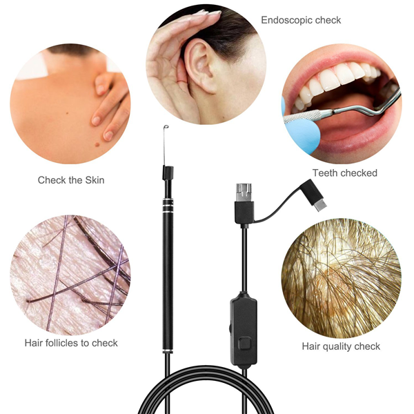 Multifunctional Ear Endoscope Wax Remover Tool