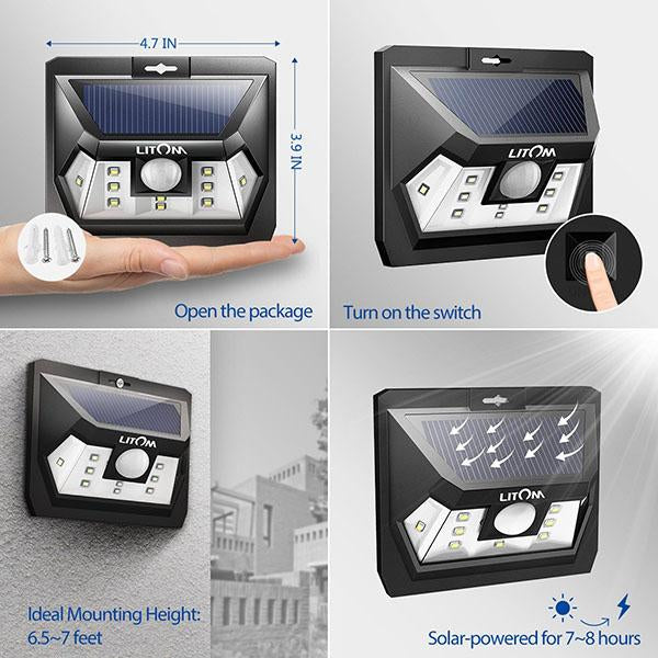 Waterproof Wireless Motion Sensor Solar 10 LED Light-Lights-Prime4Choice.com-Prime4Choice.com