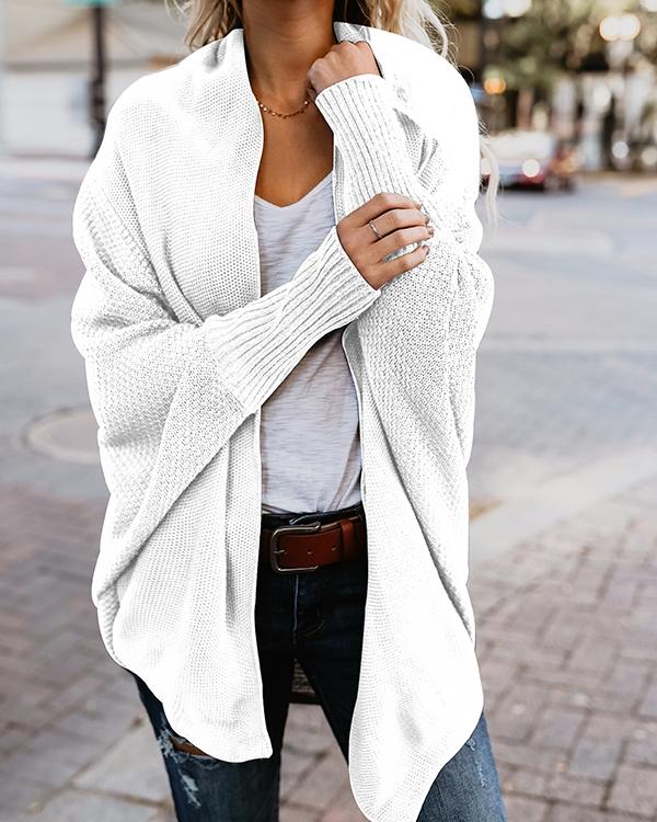 Batwing Sleeve Over Size Knit Sweater/Cardigan/Shawl