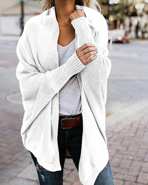 Batwing Sleeve Over Size Knit Sweater/Cardigan/Shawl