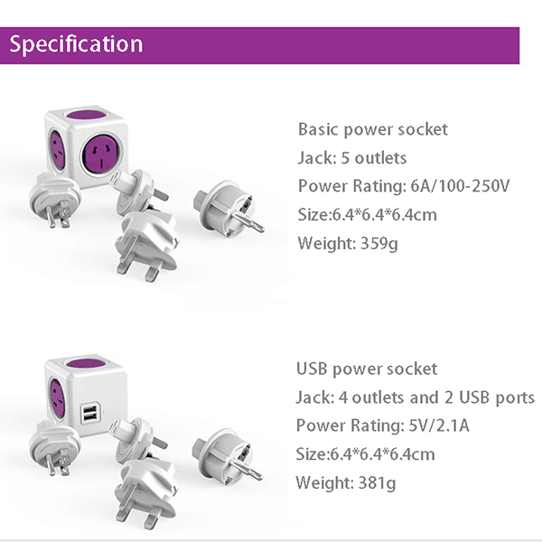 Cube Extended Power Socket-Socket-Prime4Choice.com-Prime4Choice.com