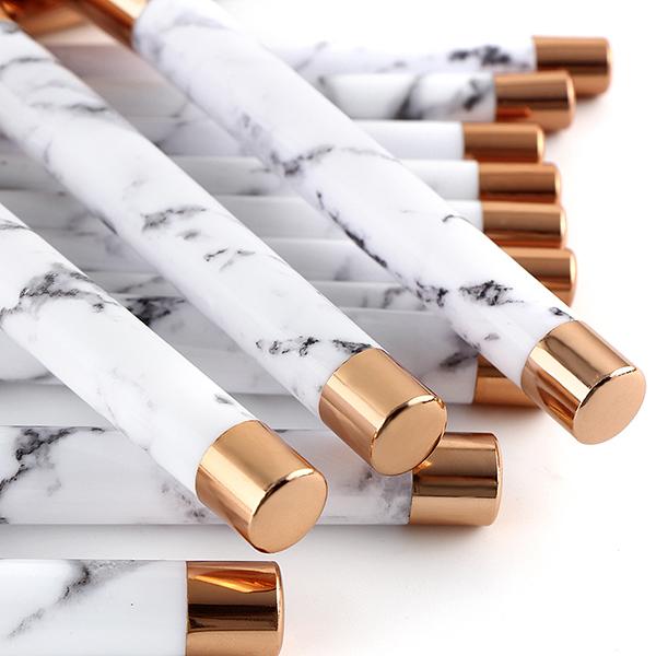 15 PCS Marble Makeup Brush