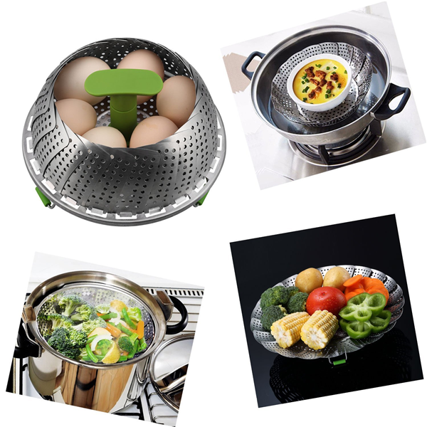 Stainless Steel Lotus foldable Steamer Basket