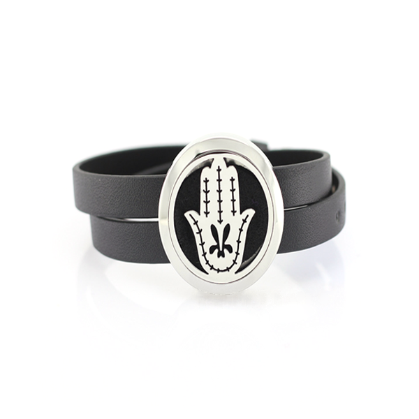 Palm Aromatherapy Leather Bracelet-Beauty & Fashion-Prime4Choice.com-Single Bracelet-Prime4Choice.com