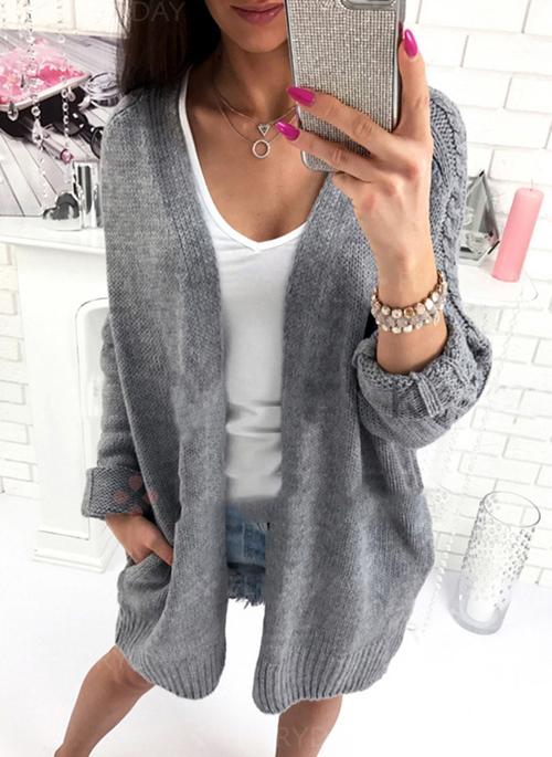 Cotton & Cotton Blend Long Sleeve Other Buttons Coats