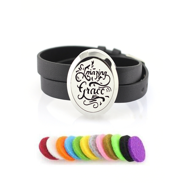 Creative Font Aromatherapy Leather Bracelet-Beauty & Fashion-prime4choice.com-Bracelet+Pad-Prime4Choice.com