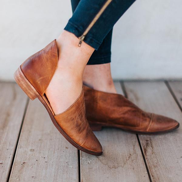 Women Trendy Office Casual Cut Out Bootie