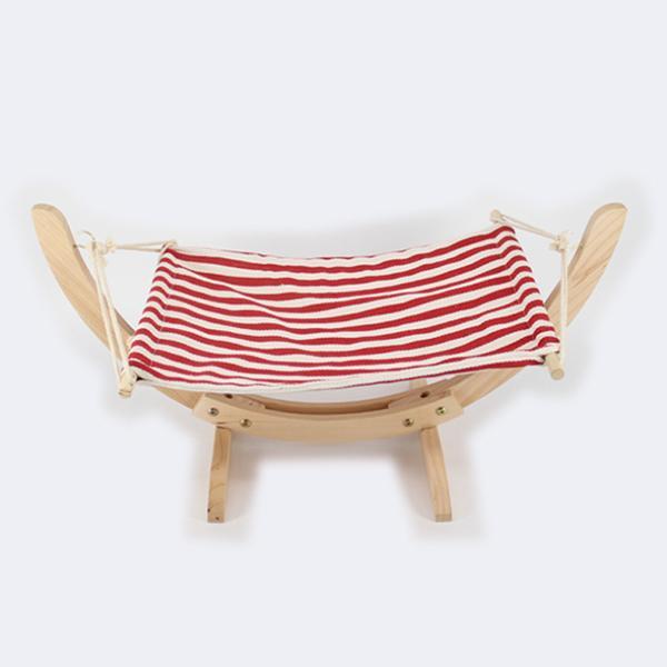 DIY Natural Wood Cat Hammock Swing Bed