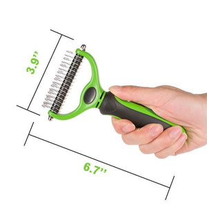 Dematting Comb with 2 Sided Undercoat Rake for Cats & Dogs