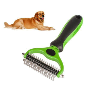 Dematting Comb with 2 Sided Undercoat Rake for Cats & Dogs