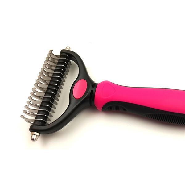 Dematting Comb with 2 Sided Undercoat Rake for Cats & Dogs