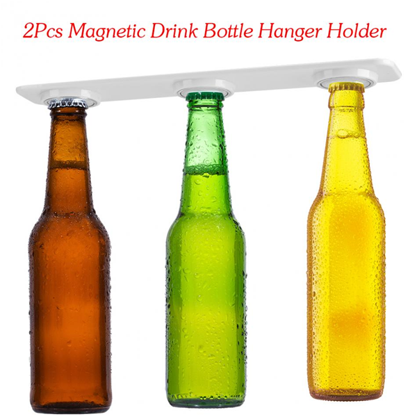 2Pcs Magnetic Drink Bottle Hanger Holder