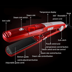 Nano Silver Steam Hair Straightener