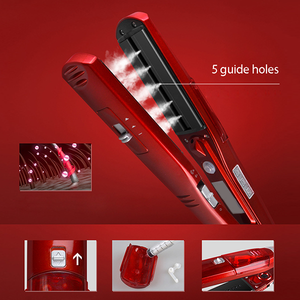 Nano Silver Steam Hair Straightener