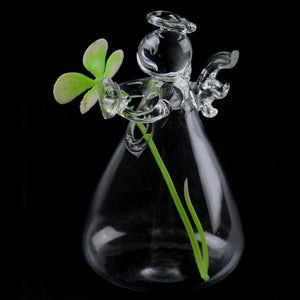 Beautiful Guardian Angel Glass Flower Vase-Glass Vases-prime4choice.com-Prime4Choice.com