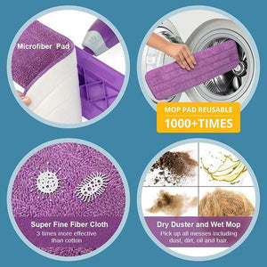 Integrated Included Refillable Microfibre Dusting Spray Mop