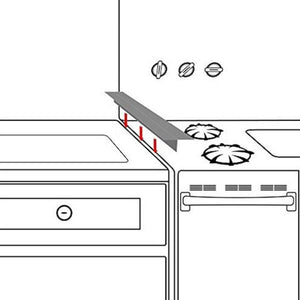 Kitchen Silicone Stove Counter Gap Cover 