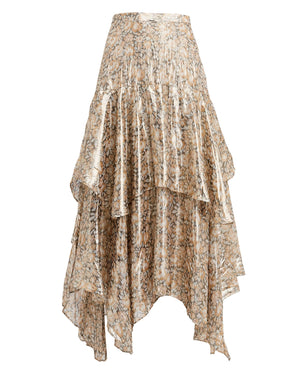 Elegant Floral Long Skirt