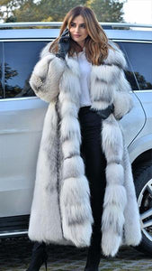 Long Fox Fur Coat