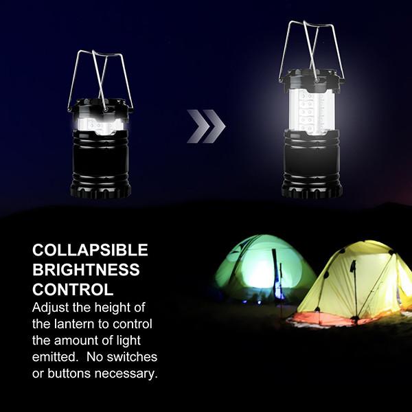 Portable LED Camping Lantern Flashlights 