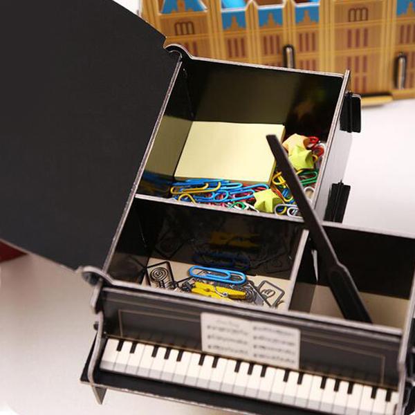 DIY Desktop Organizer Box-Storage & Organization-Prime4Choice.com-Black piano-Prime4Choice.com
