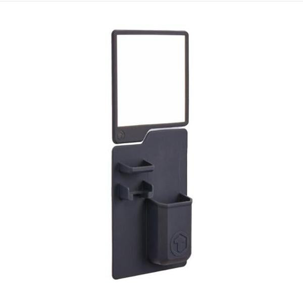 Silicone Bathroom Toothbrush Organizer-Bathroom Decoration-prime4choice.com-Black+ Mirror-Prime4Choice.com