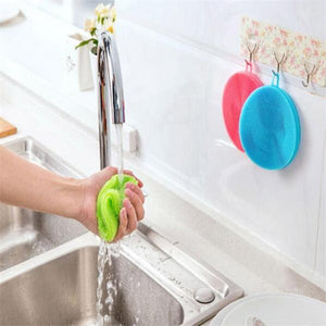 Round Silicone Dish Washing Sponge-Kitchen Cleaners-Prime4Choice.com-Prime4Choice.com