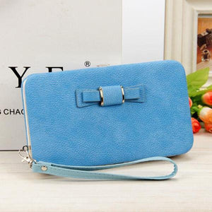Luxury Leather Women Wallet All in 1-wear-Beautyholic1.com-Light Blue-BeautyHolic1.com