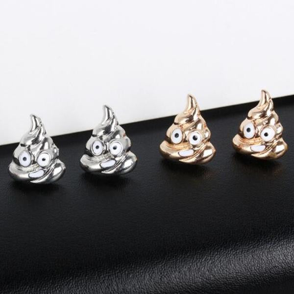 Feces Expression Earring-wear-Beautyholic1.com-BeautyHolic1.com