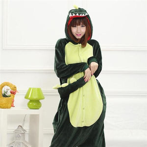 Cool Dinosaurs Hooded Fleece Pajamas for Kids-Christmas-TheChoiceDay.com-TheChoiceDay.com