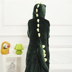 Cool Dinosaurs Hooded Fleece Pajamas for Kids-Christmas-TheChoiceDay.com-TheChoiceDay.com